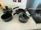 Tefal Delight Cookware Set Black, 5 Pieces Excellent Condition