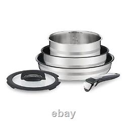 Tefal Ingenio 5 Piece Stainless Steel Cookware Set Pans Jamie Oliver L9569032