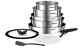 Tefal Ingenio Emotion 10-piece Stainless Steel Cookware Pan Set Rrp £200