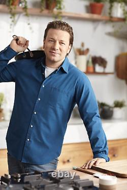 Tefal Jamie Oliver Hard Anodised Premium Series 5 Piece Cookware Set, Black
