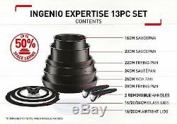Tefal L6509042 Ingenio Expertise Non-Stick Induction Cookware Set, 13 Pieces, Bl