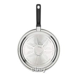 Tefal Stainless Steel Induction Compatible Saucepan, Milk Pan & Frying Pan Set