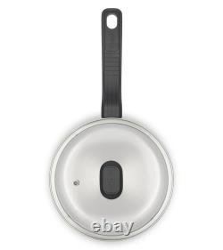 Tefal Stainless Steel Induction Compatible Saucepan, Milk Pan & Frying Pan Set
