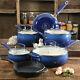 The Pioneer Woman Non-stick 10 Piece Cookware Set With Skillet Cobalt Blue New