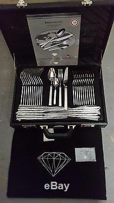 Top Quality Swiss Made Grand Beluga 72 piece cutlery set & brief case NEW