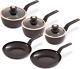 Tower Cavaletto 5 Piece Black Cookware Set