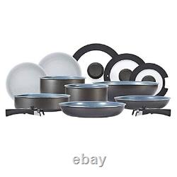 Tower Freedom T800200 13 Piece Cookware Set with Ceramic Coating, Stac