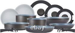 Tower Freedom T800200 13 Piece Cookware Set with Ceramic Coating, Stackable Desi