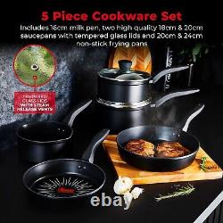 Tower Smart Start 5 Piece Forged Cookware Set T800304 5 Year Guarantee