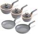 Tower T800232gry Cavaletto 5 Piece Cookware Set, Grey & Rose Gold
