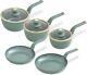 Tower T800232jde Cavaletto 5 Piece Cookware Set, Jade & Gold, New & Sealed