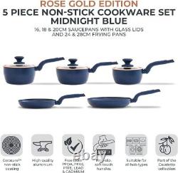 Tower T800232MNB Cavaletto 5 Piece Cookware Set, MB & RG, New & Sealed
