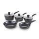 Tower T900130 5 Piece Cookware Set With Black Diamond Non-stick Coating In Black