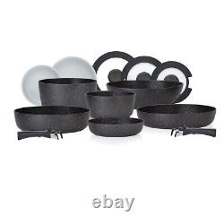 Tower T900160 Freedom 13-Piece Precision Black Diamond Coated Cookware Set