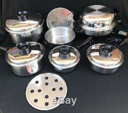 Townecraft Chefs Ware 14 Piece Stainless Steel Cookware Set With Electric Skillet