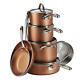 Tramontina, 11-piece Nonstick Cookware Pots Pans Lids Set (choose Color)