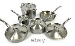 Tramontina 12-piece Tri-Ply Clad Stainless Steel Cookware Set SEE DETAILS