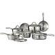 Tramontina Gourmet Stainless Steel Tri-ply Base Cookware Set, 12 Piece