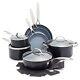Valencia Pro Hard Anodized Cookware Pots And Pans Set, 11 Piece Cookware Set