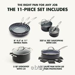 Valencia Pro Hard Anodized Cookware Pots and Pans Set, 11 Piece Cookware Set