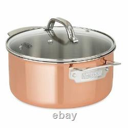 Viking 13-Piece Tri-Ply Copper Cookware Set Professional Chef Home Cooking
