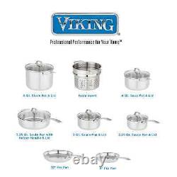 Viking 13 piece Stainless Steel Cookware Set