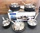 Viking 5-ply Hard Stainless Cookware Set With Hard Anodized Exterior, 10 Piece