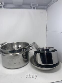 Viking Culinary 3-Ply Stainless Steel 10 Piece Cookware Set