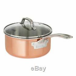 Viking Professional 13-Piece 13pc Copper Tri-Ply Cookware Set NEW Mfg Sealed
