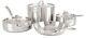 Viking Professional 5-ply 7 Piece Satin Finish Stainless Steel Cookware Set New