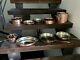 Vintage Copper Chef Cookware Pot And Pan Set 13 Pieces Stock Pot Omelet Pan