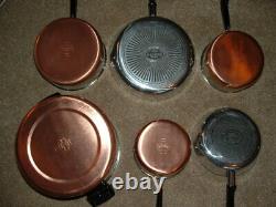Vintage NOS Revere Ware Copper Clad 10 Piece Set NEW RARE