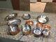 Vintage Paul Revere 1801 Copper Cookware Full Set Unused Estate Find 11 Piece