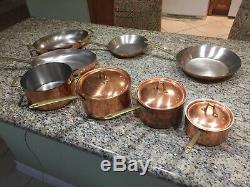 Vintage Paul Revere 1801 Copper Cookware FULL SET unused Estate find 11 Piece