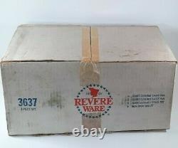 Vintage Revere Ware 7 Piece Set Copper Bottom stainless. Open Box NOS. RARE Find