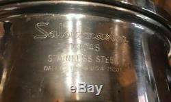 Vintage Stainless Steel Saladmaster T304S 8 Piece Cookware Set 4 Pots with Lids