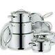 Wmf Gala Ii Stainless Steel 18/10 Induction 12-piece Cookware Set 0711126040