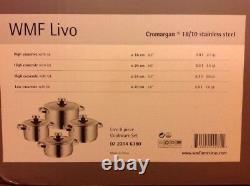 WMF Livo 8-Piece 18/10 Stainless Cookware Set
