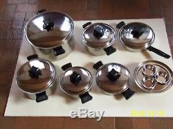 WoW! HEALTH CRAFT Cookware20 Piece Set 5 PLY Nicronium Surgical Stainless