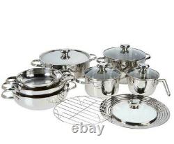 Wolfgang Puck 13-piece Stainless Steel Cookware Set