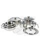 Wolfgang Puck 13-piece Stainless Steel Cookware Set Refurbished 768-189