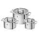 Zwilling 3 Piece Vitality Cookware Set Silver