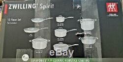 Zwilling J. A Henckels 64080-002 Spirit Ceramic Nonstick Cookware 12-Piece Set