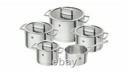 Zwilling Vitality 5 Piece Cookware Set Stew Stock Pot Sauce Pan Stainless Steel