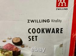 Zwilling Vitality Luxury 5 Pc Cookware Set Pot Pan Set Stainless Steel Induction