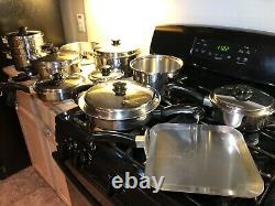 20 Piece Vintage Saladmaster 18-8 Cookware Set-electric Skillet Dallas États-unis