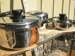 9 Pièce West Bend Cuisine Craft Cookware Set Waterless Stainless