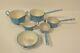 Antique Child’s Blue Enamelware / Graniteware 6-piece Cookware Set