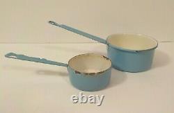 Antique Child’s Blue Enamelware / Graniteware 6-piece Cookware Set