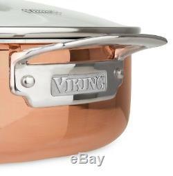 Batterie De Cuisine En Cuivre Triple Épaisseur De 13 Pièces Viking
